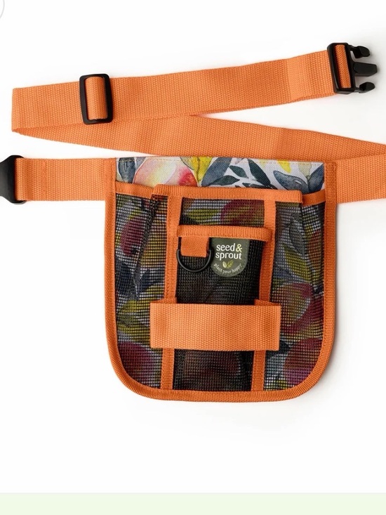 Seed and Sprout Other - NEW Seed & Sprout Orange Floral Mesh Gardening Tool Belt! Hold garden tools.